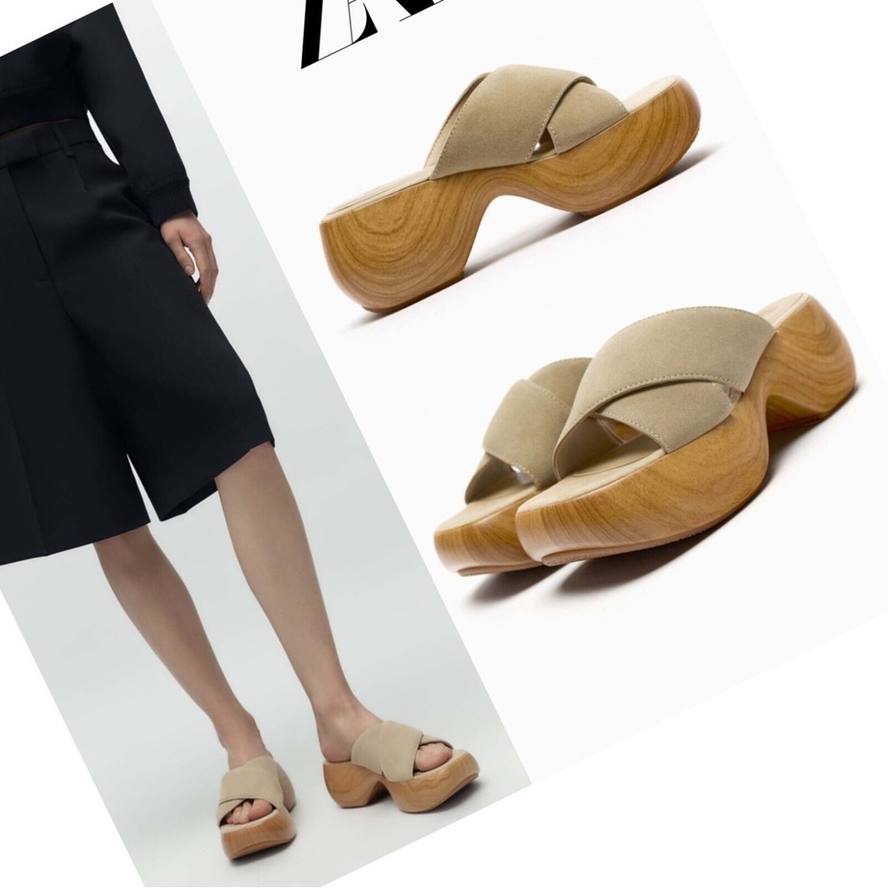 Zara | Suede & Cow Leather Sandals